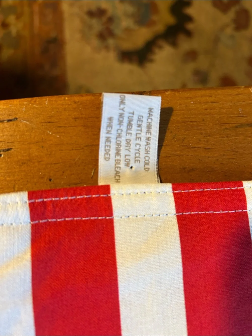 Williams Sonoma Red and White Striped reverse to stars set of 8 placemats